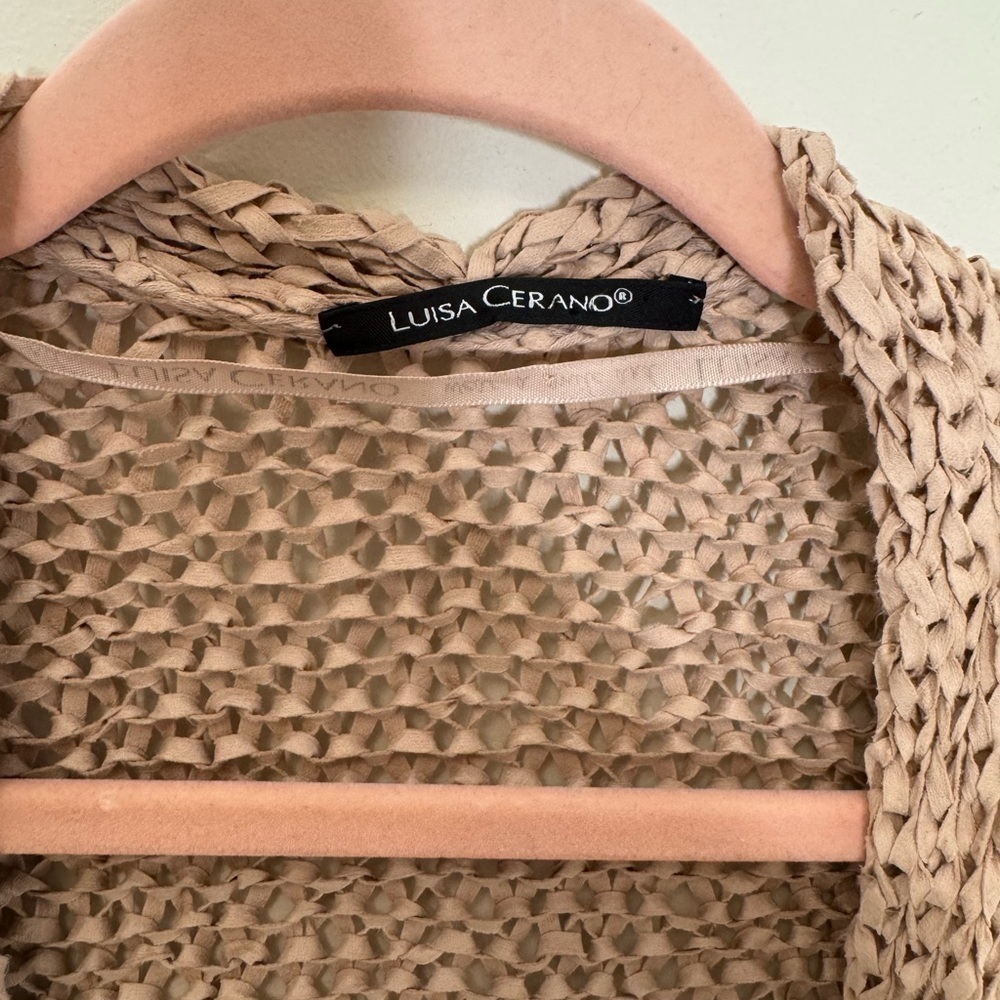 Luisa Cerano Blush Knit Sweater - Picture 6 of 6